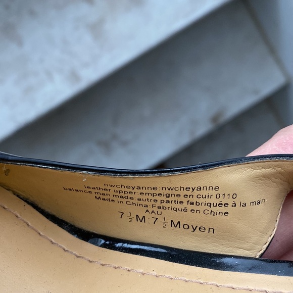 Nine West Patent Round Toe Platform Wedges Cheyanne - Picture 7 of 8